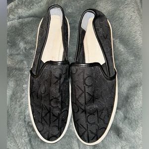 calvin klein monogrammed sneakers